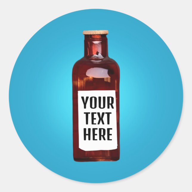 Bouteille avec étiquette (Devant)