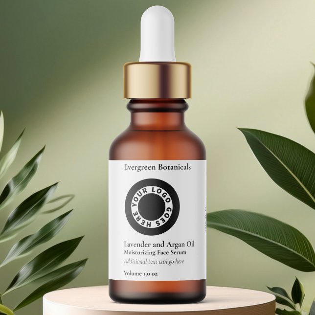 Bouteille blanche imperméable Étiquette avec logo (Créateur téléchargé)