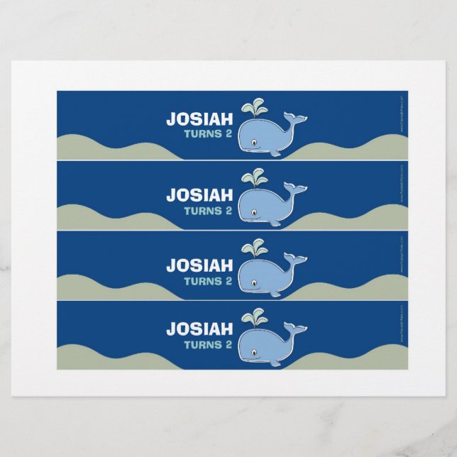 Bouteille bleue Étiquettes (Devant)