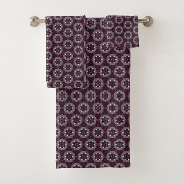Bouteille de Bourgogne et de Gris à motifs floraux (En situation)