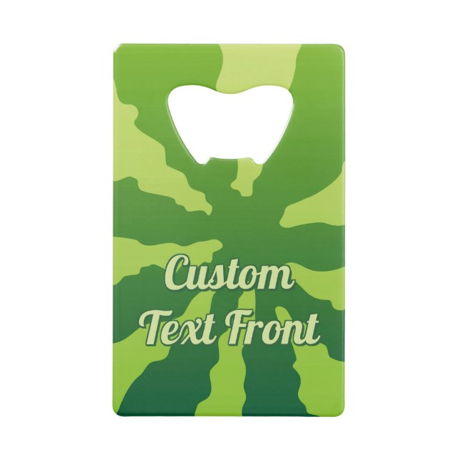 Bouteille de carte de crédit Watermelon Rind (Devant)