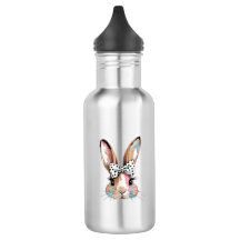 Bouteille de lapin Coquette Bouteille d'eau de Pâq