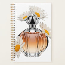 Bouteille de parfum de marguerite