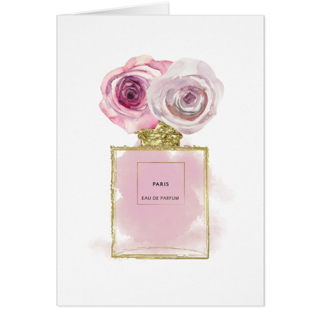 Bouteille de parfum de mode florale Roses roses Gl (Devant)