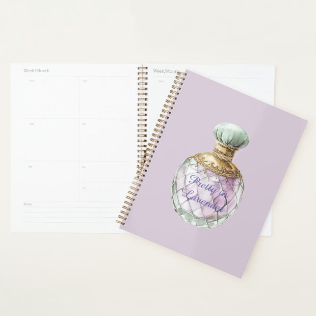 Bouteille de parfum Pretty in Lavender (Devant avec enveloppe)