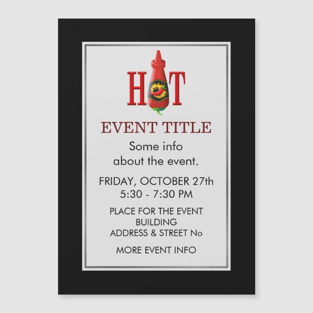 Bouteille de sauce chaude (Devant)