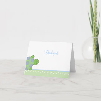 Bouteille de tortue verte Pliée Merci notes