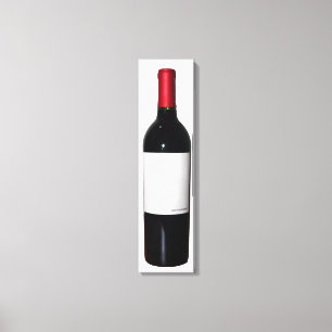 Bouteille de vin (Étiquette vierge) Toile envelopp