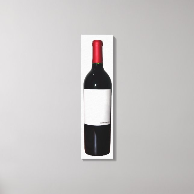 Bouteille de vin (Étiquette vierge) Toile envelopp (Recto)