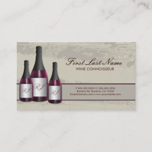 Bouteille de vin rouge personnalisable cartes de v