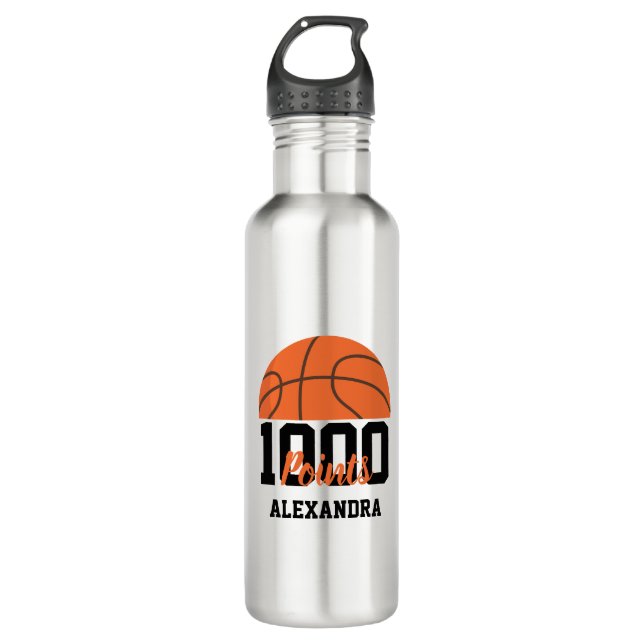 Bouteille D'eau 1000 Career Points Scorer Basketball Player Team (Devant)