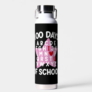 Bouteille D'eau 100 jours d'école Alphabet 100ème jour Professeur