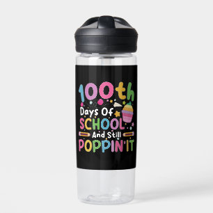 Bouteille D'eau 100 jours d'école et fille toujours branchée 