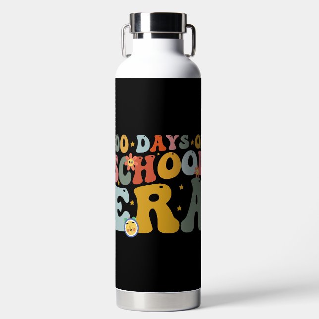 Bouteille D'eau 100 jours d'école Prof cool pour enfants (Avant)