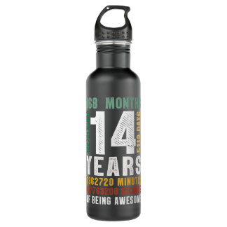Bouteille D'eau 14 Année D'Être Formidable 14e Anniversaire Cadeau