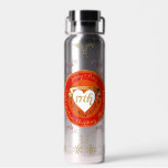 Bouteille D'eau 17e anniversaire du Mariage carnélien<br><div class="desc">Ne sera-t-elle pas ravie ; vous avez marqué leur anniversaire avec mon design unique et romantique avec un clin d'oeil au don traditionnel des couleurs de pierres gemmes carnéliennes !</div>