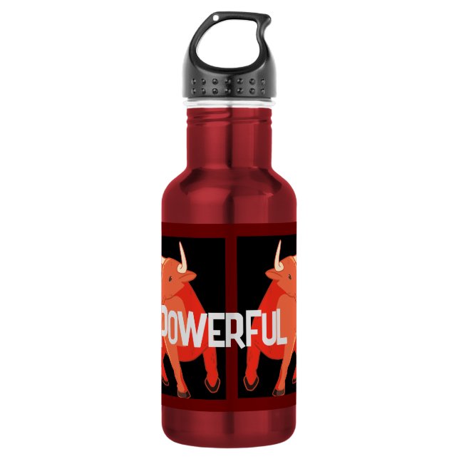 Bouteille d'eau (18 oz) - Bouteille d'eau en acier (Devant)