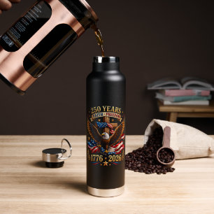 Bouteille D'eau 250 Ans de Foi Liberté Aigle Patriotique