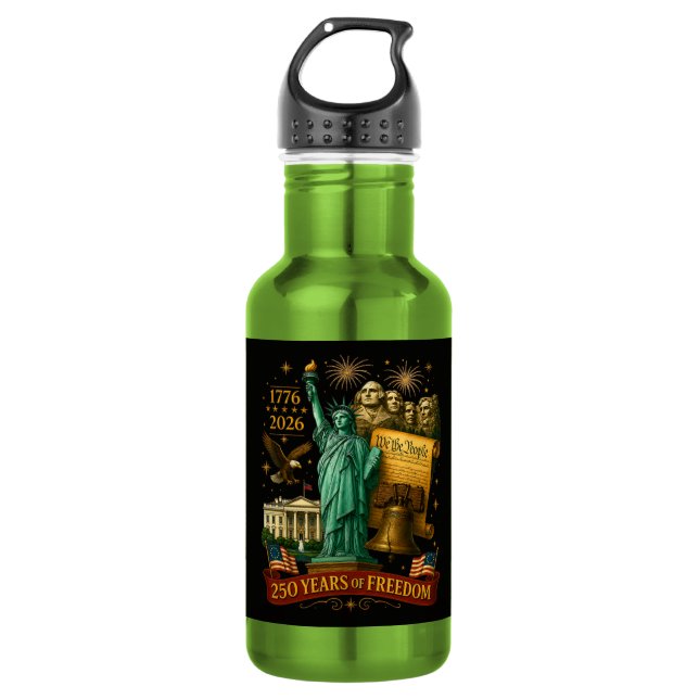 Bouteille D'eau 250 ans de liberté américaine (Devant)