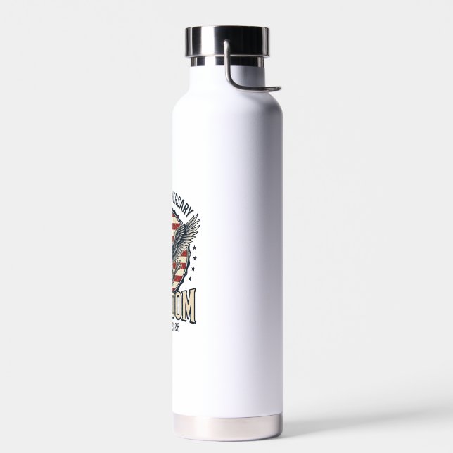 Bouteille D'eau 250th Anniversary Freedom Eagle Patriotic Vintage  (Gauche)