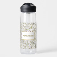 30e anniversaire Gold & White Random Number Motif