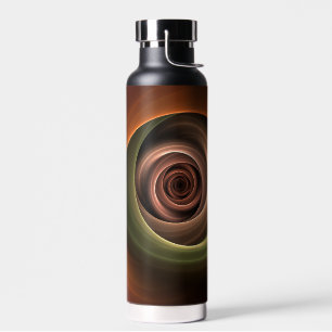 Bouteille D'eau 3D Spirale Abstraite couleurs chaudes Art fractal