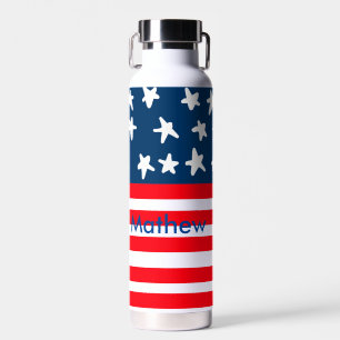 Bouteille D'eau 4 juillet jour de l'indépendance ajouter nom texte