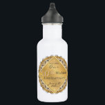 Bouteille D'eau 50e anniversaire du mariage d'or<br><div class="desc">Donc, c'est leur 50ème anniversaire de mariage, la pallette est un or classique ancien et rose aux accents argentés, et cette bouteille d'eau que j'ai conçue va s'adapter à la réalité ? Fabuleux ! Ensuite, vous trouverez tous les produits en papier dont vous avez besoin pour que cette fête se...</div>