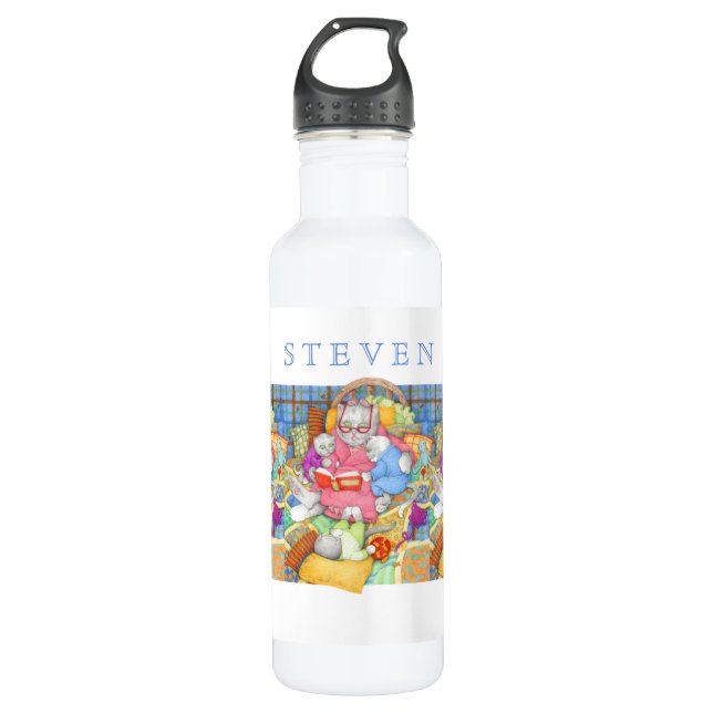 Bouteille d'eau 710 ml pour l'histoire du coucher (Devant)