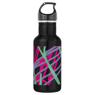 Bouteille D'eau 80s quatre-vingts couleurs vintages splash medley