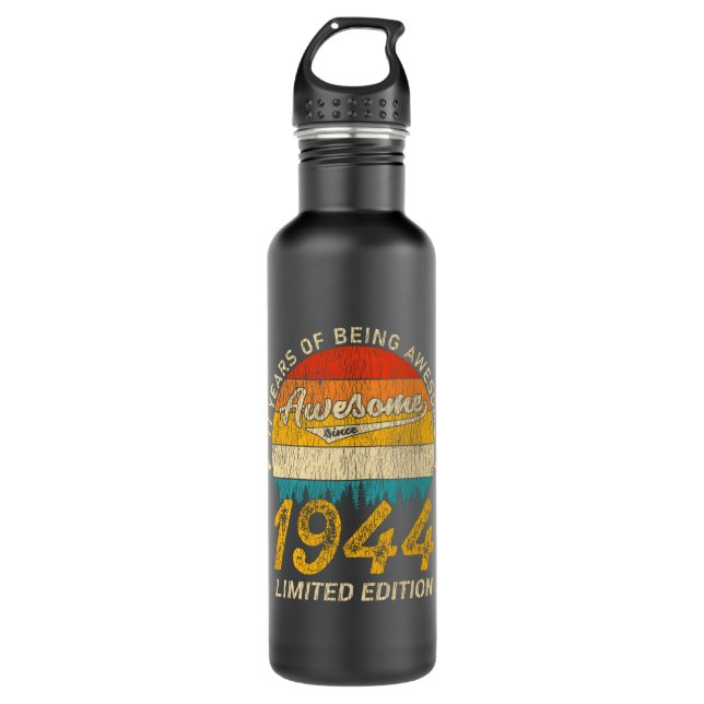 Bouteille D'eau 81 Ans Anniversaire 1944 Magnifique 81e anniversai (Devant)