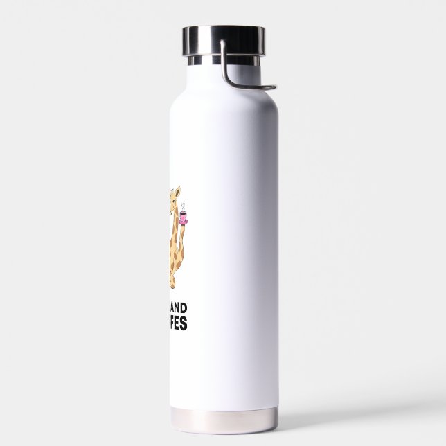 Bouteille D'eau A Good Day Starts With Coffee & Giraffe Gift Funny (Gauche)