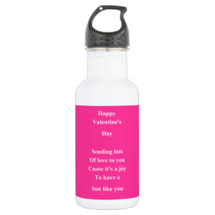 Bouteille D'eau À mon fils Valentine's Day