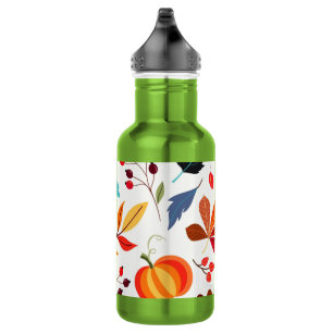 Bouteille d'eau à motif d'automne