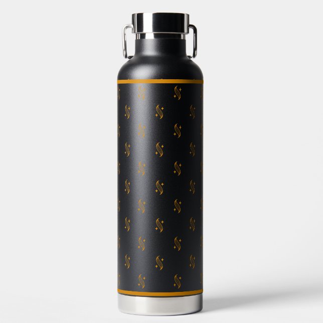 Bouteille d'eau à motif de logo Shine (Avant)