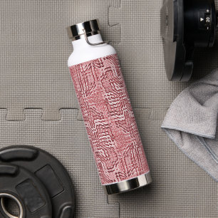 Bouteille d'eau à panneau rouge
