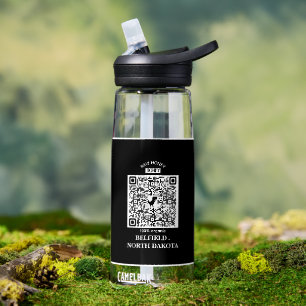 Bouteille D'eau Abeille à Miel   Nom de Famille Vintage & Adresse 