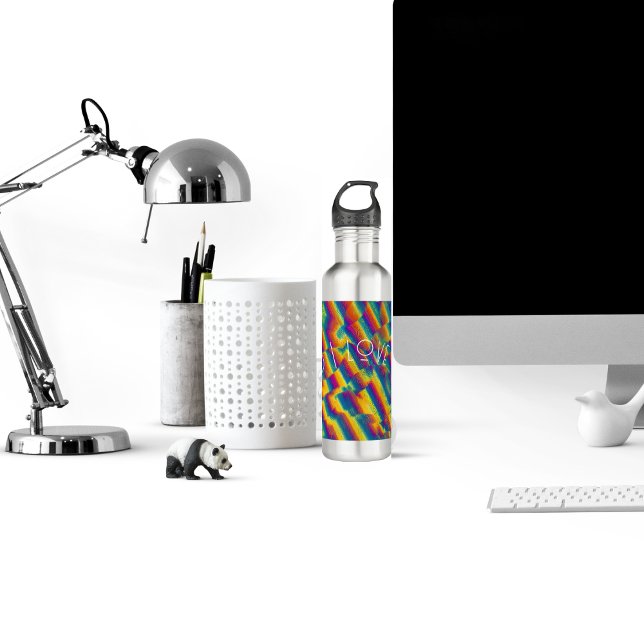 Bouteille D'eau Abstrait - Déformations en verre coloré (Créateur téléchargé)