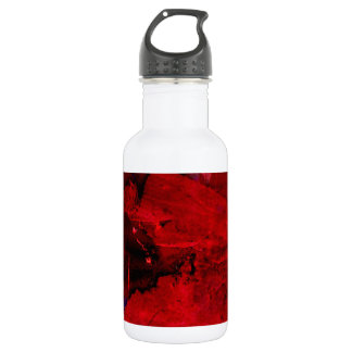 Bouteille D'eau Abstrait rouge