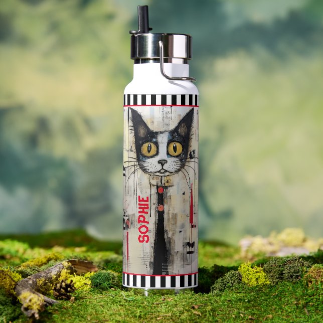 Bouteille d'eau Abstraite Kitty Thor (Couvercle)