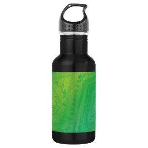 Bouteille D'eau Acceptation   Motif de Shibori jaune bleu