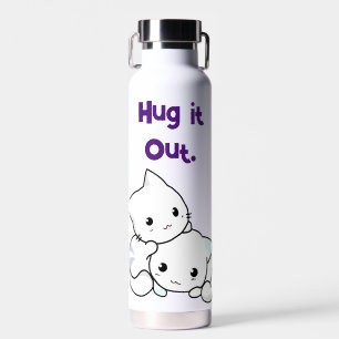 Bouteille D'eau Accrochez-Le À Des Chatons De Dessin, Mignonne Ami