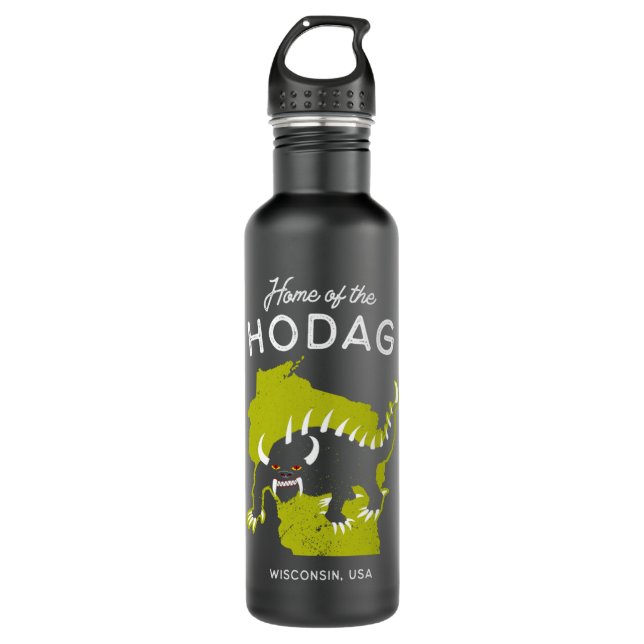 Bouteille D'eau Accueil du Hodag - Wisconsin, USA Cryptid Pullove (Devant)
