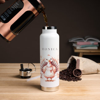Bouteille D'eau Acier inoxydable personnalisé, Cuire la dinde