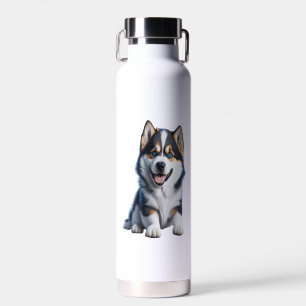 Bouteille D'eau Adorable HD Alaskan Malamute Portrait Chiot - Embr