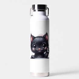 Bouteille D'eau Adorable Kawaii Chat noir