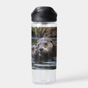 Bouteille D'eau **"Adrift in Love : Mummy and Baby Otter"**