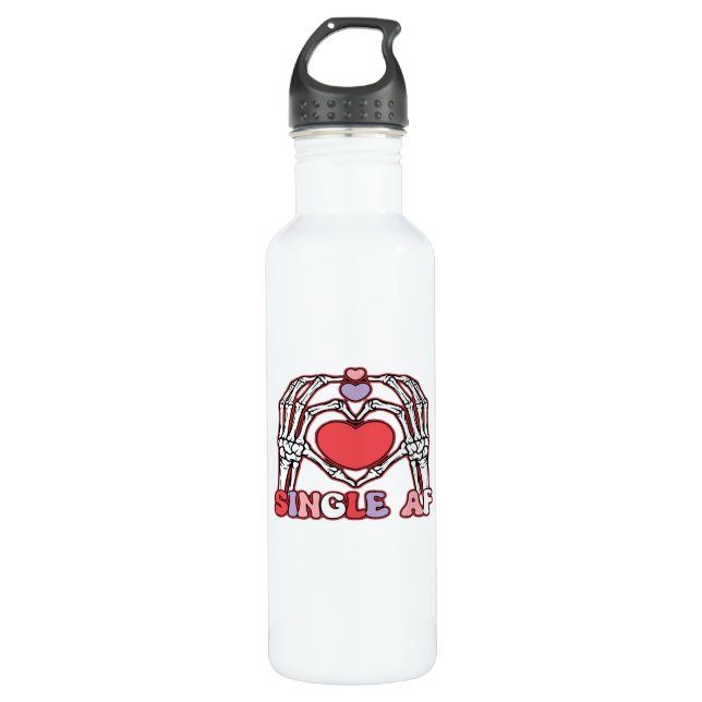 Bouteille D'eau Af Skeleton Mains Valentines Classic (Devant)