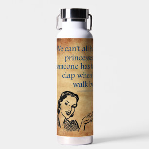 Bouteille D'eau Affiche rétro vintage des princesses de SlipperyJo