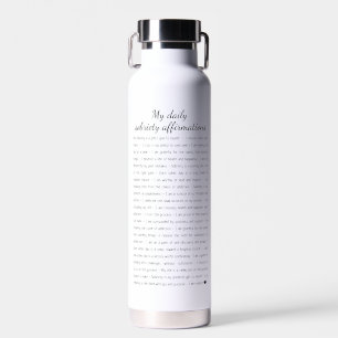 Bouteille D'eau Affirmation Sobriety Nom personnalisé Date Bouteil